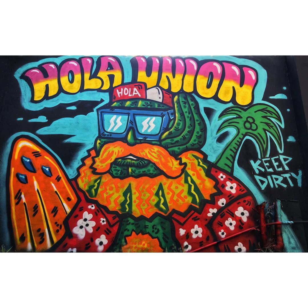 Mural art Keep Dirty by Holadup at Location One Eighty